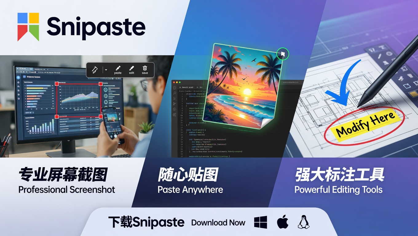 Snipaste图片标注怎么用：箭头、马赛克、模糊和文字的完整操作步骤