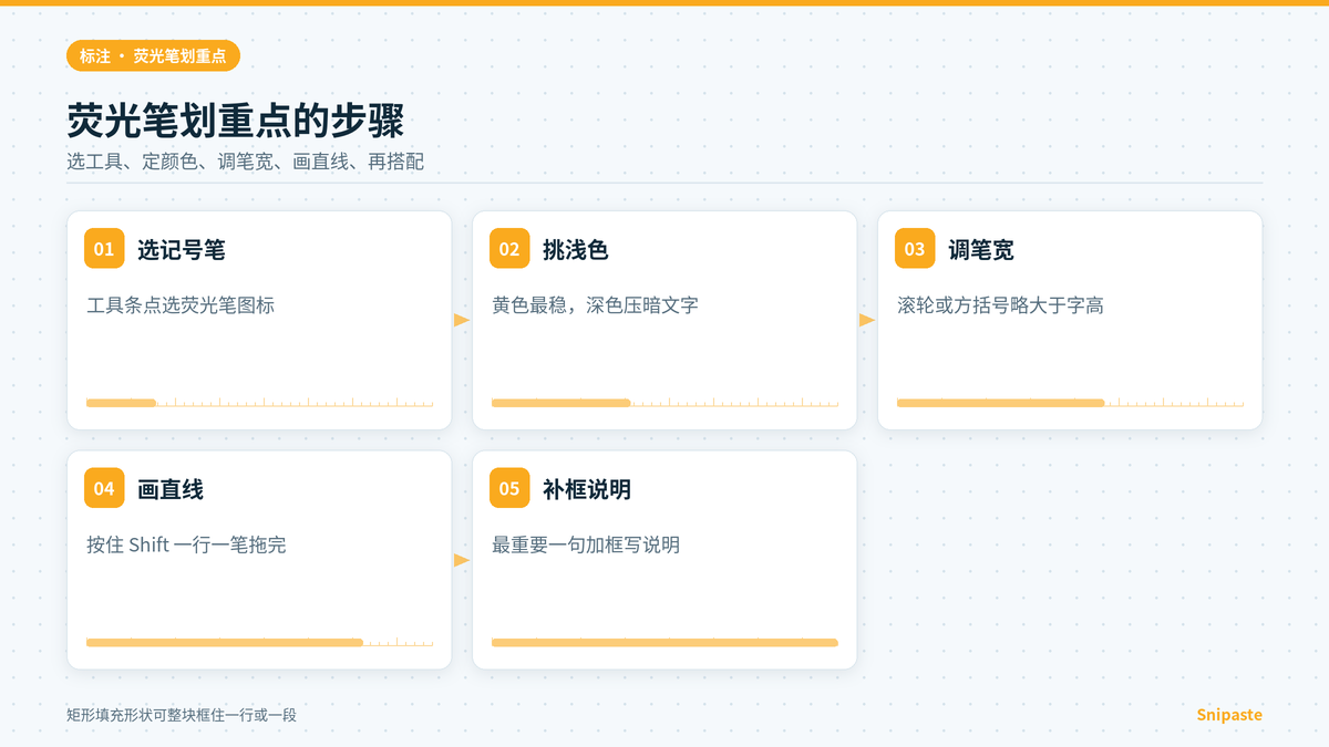 Snipaste荧光笔给截图划重点的操作步骤